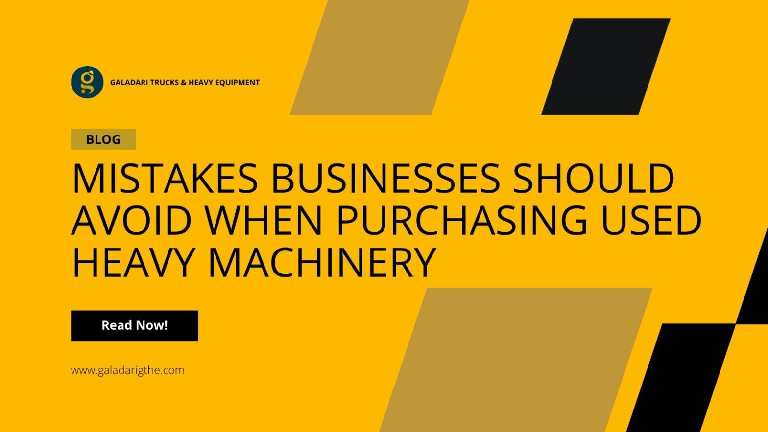 Mistakes Businesses Should Avoid When Purchasing Used Heavy Machinery